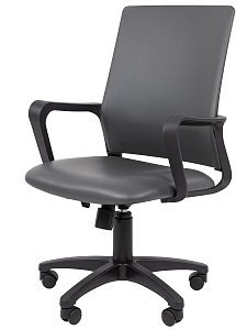 Офисное кресло CHAIRMAN 606 ЭКО, экокожа, серый